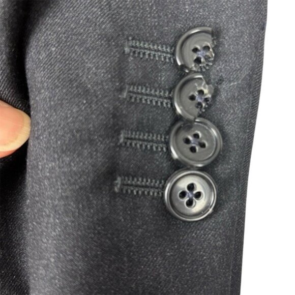 Ermenegildo Zegna Saks Fifth Ave Black Single Button Men’s Luxury Wool Blazer 56 - Picture 7 of 11